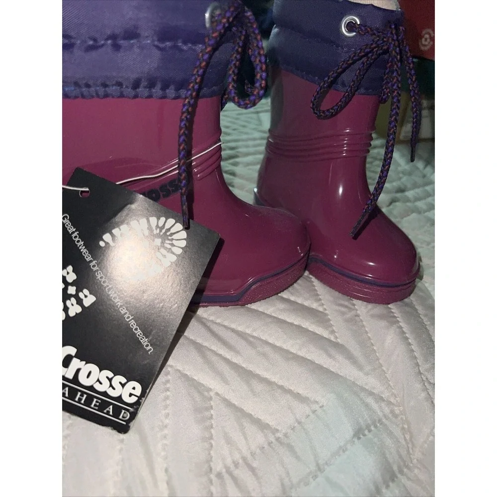 LaCrosse Turbo II Youth Rain Boots Size 6 Rose Purple Insulated Waterproof NWT